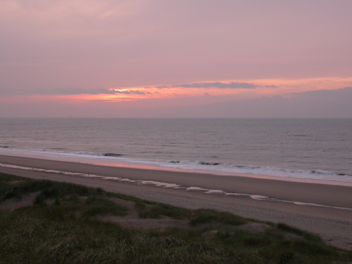 sunset over ocean