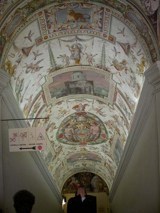 Vatican, stairwell before Sistine chapel